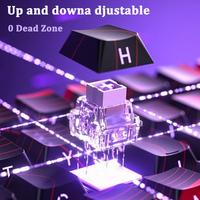 Nouveau clavier de jeu mécanique en plastique Aula WIN60 HE MAX 60% filaire avec interrupteurs magnétiques à effet Hall, échangeables à chaud pour PC