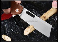 Couteau Micarta poche pliante Portable Camping en plein air auto-défense fruits couteau d'office multi-usages D2 acier couteau tactique