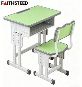 Ensemble de bureau et chaise ergonomiques pour enfants, en métal, matériau écologique, mobilier scolaire pour <span class=keywords><strong>l</strong></span>'apprentissage à la maison et en classe - Product Image 2