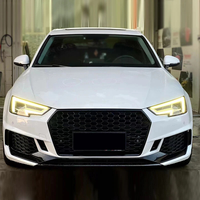 Bumper Depan PNB Berkualitas Tinggi Baru dengan Grille untuk Audi A4/S4 2017-2019 B9 Upgrade Gaya RS4 dengan Lubang Sensor Park Assist Model Sekrup