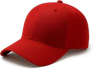 Gorra de Béisbol Deportiva de 6 Paneles, Color Rojo Sólido, con Cierre de Velcro y Logotipo Personalizado Bordado en Lona de Algodón, Vietnam, 100 Unidades - Product Image 4