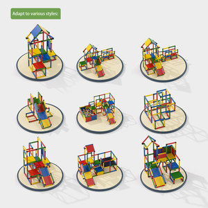 Set Konstruksi Pipa DIY Mainan Panjat Dinding Anak-Anak untuk Balita, Bingkai Panjat Dalam Ruangan untuk Rumah - Product Image 4