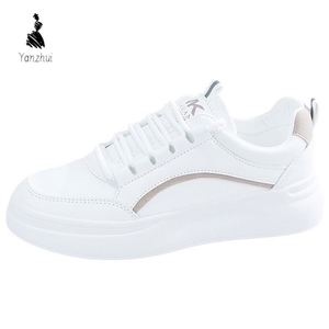 Scarpe da ginnastica casual da donna con plateau, modello Small White, novità <span class=keywords><strong>primavera</strong></span> <span class=keywords><strong>2023</strong></span>, ideali per studentesse, con suola spessa e rialzata - Product Image 5