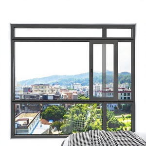 Fenêtre coulissante à isolation thermique <span class=keywords><strong>de</strong></span> haute qualité, design personnalisable, double vitrage insonorisé, aluminium imperméable, extérieur villa - Product Image 1