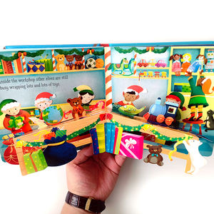 Livres 3D de Noël personnalisés de haute qualité pour enfants Cadeaux de Noël pour enfants Services d'impression de livres <span class=keywords><strong>pop</strong></span>-<span class=keywords><strong>up</strong></span> - Product Image 3