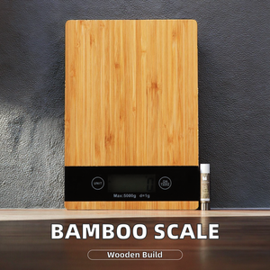 Intelligente Elektronische Rechteckige Bambus-Küchenwaage Batteriebetriebenes Digitales Holz-Wiegegerät für Präzise Gewichtsmessung - Product Image 2