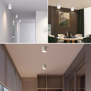 ไฟดาวน์ไลท์อลูมิเนียมติดพื้นผิวสีดำสีขาวสำหรับร้านขายเสื้อผ้า - Product Image 5