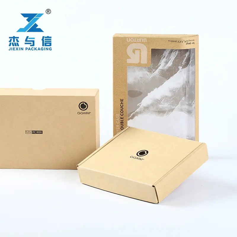 Eco Friendly Packaging Box Custom Transparent Window Mailer Cardboard Packing Boxes For Shipping Box Packaging With Logo