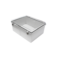 Boîte de distribution électrique extérieure en acier inoxydable avec couvercle transparent ABS IP67 étanche à la poussière et à l'eau
