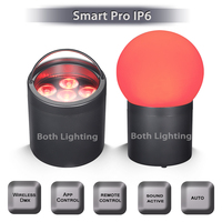 Les deux éclairage Smart Pro 6x18w IP65 extérieur étanche 6x18w RGBWA batterie UV sans fil LED Uplight mariage DJs fête Club lumières