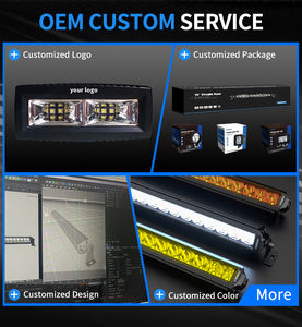 Aurora-haz de luz de escenario gran angular de <span class=keywords><strong>4</strong></span> pulgadas, barra de luz de 40W, una sola fila, para conducción, impermeable, todoterreno, luz de trabajo de inundación - Product Image 6