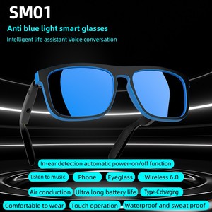 แว่นตาอัจฉริยะ SM01 สำหรับเล่นเพลงคุณภาพสูง รองรับการรับสาย ป้องกันน้ำ IPX4 ป้องกันรังสียูวี ป้องกันแสงสีฟ้า เหมาะสำหรับผู้ชายและผู้หญิง - Product Image 5