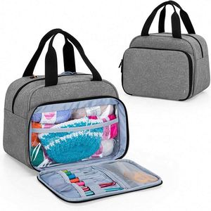 BSCI Factory Custom Portable <b>Knitting</b> Tote Bag Travel Yarn <b>Storage</b> Bag Craft Tote Organizer Bag - Product Image 1
