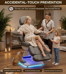 Camas de masaje facial curvas eléctricas inteligentes RONGJIA, camas de belleza para extensiones de pestañas, muebles para salón de belleza - Product Image 5