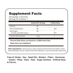 OEM <b>Creatine</b> Ashwagandha Gummies Stress Calm Muscle Strength Energy Adaptogen Athletic Performance Vegan Non-GMO OEM Label - Product Image 2