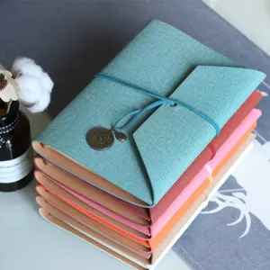 A5 Loose-leaf Notebook Creative Simple Notepad <strong>Journals</strong> PU Leather Notebook Gift Stationery Suppliers Travelers Vintage Notebook - Product Image 1