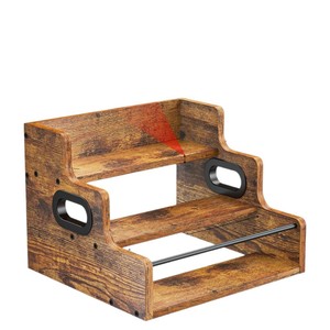 Estante de almacenamiento retro de varios niveles para encimeras de cocina, estantes para especias, estantes escalonados para mesas y velas aromáticas estilo tienda. - Product Image 5