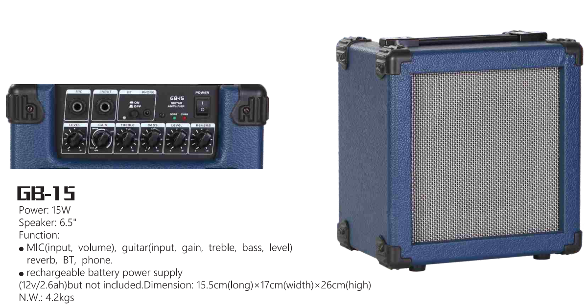 bluetooth guitar amplifier