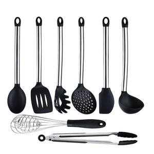 Le meilleur <span class=keywords><strong>vendeur</strong></span> d'ustensiles de <span class=keywords><strong>cuisine</strong></span> <span class=keywords><strong>en</strong></span> acier inoxydable Silicone définit des outils de <span class=keywords><strong>cuisine</strong></span> - Product Image 1