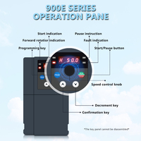VFD 0.75KW 1.5KW 2.2KW 4KW 5.5KW 7.5KW 11KW 15KW onduleurs à fréquence variable 220V monophasé à 380V entraînement moteur triphasé