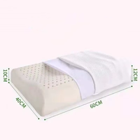 Oreiller en mousse à mémoire de forme 100% thaïlandaise pour adultes, de haute qualité, confortable, pour un sommeil réparateur, avec fibres de massage pour le soutien cervical et la colonne vertébrale.