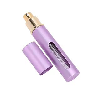 Flacon de parfum vide en verre 10 ml, rechargeable, atomiseur Portable, Mini vaporisateur Portable avec fenêtre 10 Ml