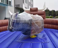Máquina de montar toros de rodeo mecánico inflable de PVC para parque de atracciones al aire libre juego de lucha de toros a la venta