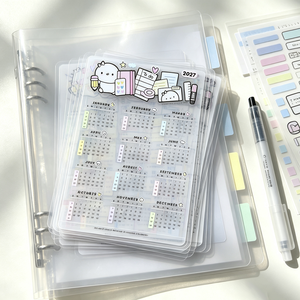 Tarjetas <span class=keywords><strong>de</strong></span> Calendario Anual 2027 Transparentes <span class=keywords><strong>de</strong></span> PET Flexible, Personalizadas y <span class=keywords><strong>de</strong></span> Lujo, <span class=keywords><strong>para</strong></span> Regalo, Venta al Por Mayor - Product Image 2