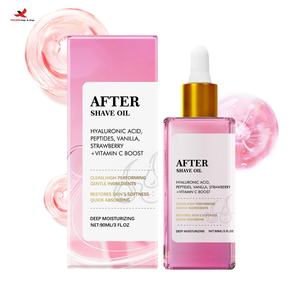 Moisturizing Soothing Vanilla Strawberry VC Shave Oil Fresh Odor Seed Raw Hyaluronic Acid Vitamin E GZ RTS Bulk Mixed Order - Product Image 1