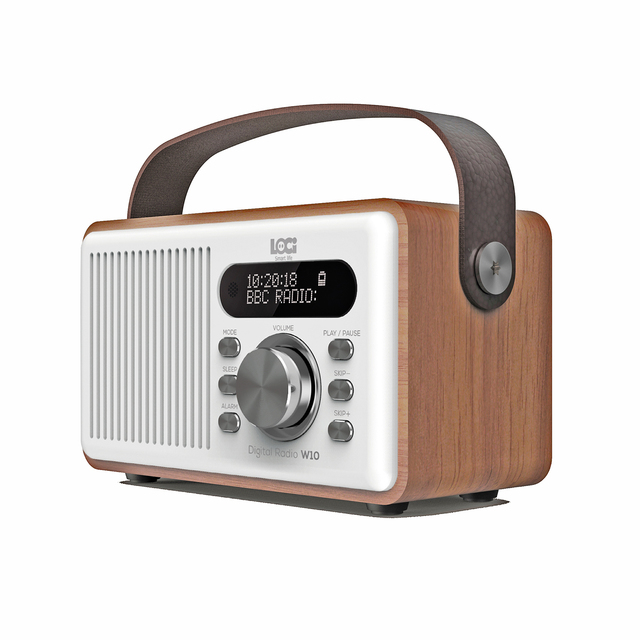 Battery and Mains Powered Portable DAB and FM Radio with BT Music Streaming