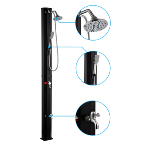 Jade 40l colonne de <span class=keywords><strong>douche</strong></span> grande capacité en aluminium extérieur Portable <span class=keywords><strong>piscine</strong></span> salle de <span class=keywords><strong>douche</strong></span> accessoires ronds pour piscines et Ga - Product Image 5