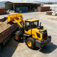 Hochleistungs-2-Tonnen-Hydraulik-Frontlader für LKW-Beladung, Lagerhaltung und Erdbewegungsarbeiten