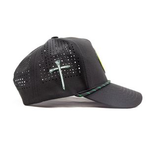 Gorra de Béisbol Personalizada al por Mayor con Parche de Goma y Bordado, Tela Elástica en 4 Direcciones, Perforación Lateral Láser, Gorra Deportiva de Golf - Product Image 4