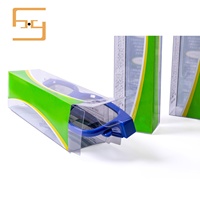 Boîtes de protection transparentes en PVC recyclé pour le stockage de photos, design carré, personnalisables, vente en gros