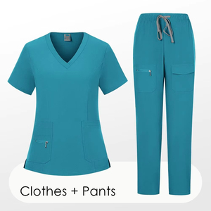Women <b>Scrub</b> <b>Sets</b> Eco-Friendly Natural Uniform Women <b>Set</b> Unisex Men and Women <b>Scrubs</b> <b>Set</b> - Product Image 4