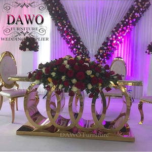 Conjunto de mesa de comedor de cristal transparente de boda proveedor de China - Product Image 3