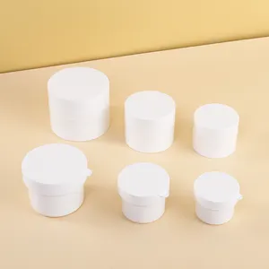 Vasetto di crema contenitore e unguento 15ml 30ml 50ml vasetto di plastica detergente contenitore di forma ovale per burro corpo