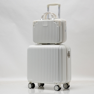 Bagage <span class=keywords><strong>cabine</strong></span> 18 pouces avec roues pivotantes <span class=keywords><strong>Valise</strong></span> de <span class=keywords><strong>cabine</strong></span> Coque rigide Roues roulantes lisses pour sac de voyage léger - Product Image 3