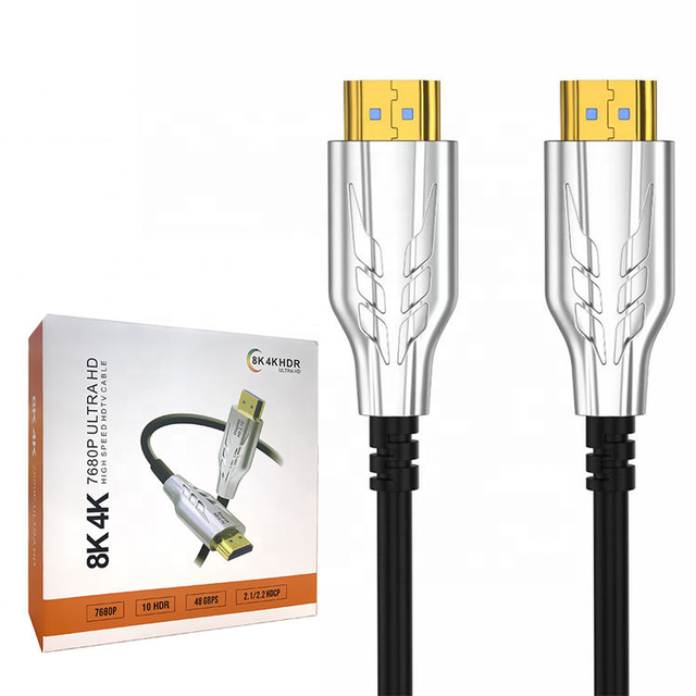 Stock 10M 15M 20M 25M 30M 50M 100M HDMI 8K 60Hz 48Gbps 4K 60Hz 18Gbps AOC HDMI 2.1 Ultra-HD Active Optical Fiber Optic Cable