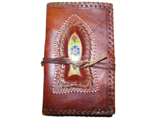 Premium Handmade Genuine Leather Journal Notebook with Refillable Pages for Writing Sketching Daily Planning and Export - Product Image 1