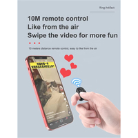 Anneau de contrôle à distance Bluetooth TikTok pour téléphone : défilement automatique, retourneur de page, contrôle selfie, enregistrement vidéo et musique
