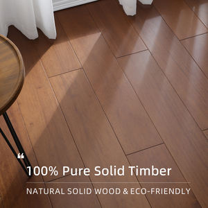 Plancher en bois massif acajou à clic, classement de surface ABC, écologique et facile à installer pour la chambre à coucher et le salon - Product Image 2