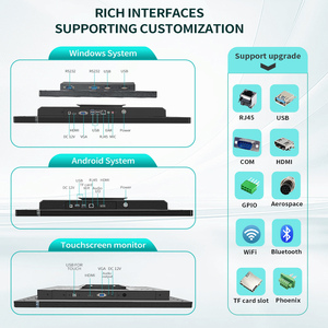 Oem 21.5 "pcap công nghiệp điện dung màn hình cảm ứng màn hình FHD LCD IP65 tự đặt hàng kiosk tường công nghiệp Android tất cả trong một PC - Product Image 2