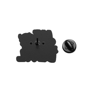Broches émaillées 'Je et le Diable' style Punk Gothique, monstre squelette à visage rouge, badges pour sac à dos et revers, bijoux d'horreur pour Halloween, cadeaux - Product Image 3
