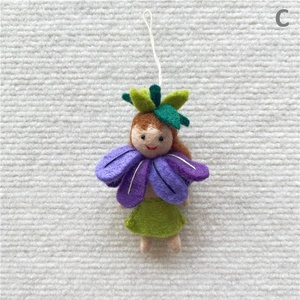 Hecho a mano Super suave felpa flor Hada muñeca Ángel colgante elfo diseño llavero con relleno <span class=keywords><strong>de</strong></span> algodón PP - Product Image 4