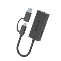 Wavlink WL-NWU331GCA 2.5G Adaptor Port Jaringan Eksternal USB/Tipe-C Kartu Jaringan Kabel Gigabit ke Konverter Antarmuka RJ45