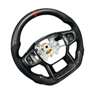 Volant en fibre de carbone véritable pour Toyota Hilux VW Dmax F150 Ranger Triton L200 Land Cruiser Prado Cuir