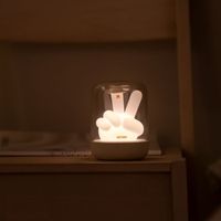 Atmosphère rétro petite veilleuse chambre humeur sommeil lumière nuit lampe table de chevet