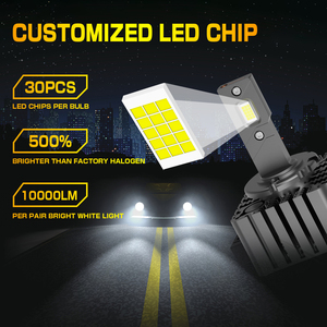 G-View Phare LED haute puissance 10000lm 70W 6000K D1S D2S D3S D4S D5S Série D Lampe Canbus Ampoules de phares à LED pour voiture - Product Image 4