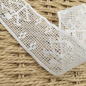 Garnitures blanches de dentelle de crochet de coton de 4cm pour la couture et l'artisanat - Product Image 4